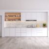 modern kitchen white room interior .3drender