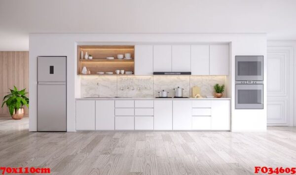 modern kitchen white room interior .3drender