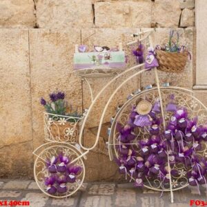 pouchs with lavender on bike