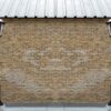 exterior brickwork wall with lamp building background