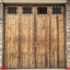 the old wooden door in the spain