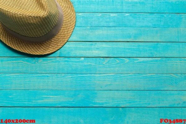 top view of beach hat