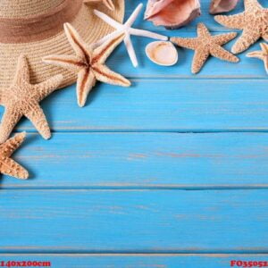 beach summer starfish background border