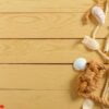 seashells on wood