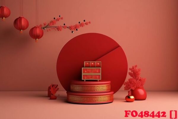 free happy mid autumn festival or chinese new year gate generative ai