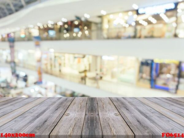 wooden board empty table blurred background. perspective brown w