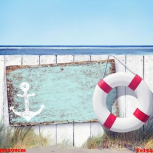 empty sign board and wooden fence on beach