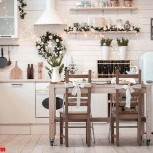 homemade cooking. modern kitchen interior design.happy new year.