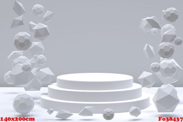 3d rendering,podium minimal abstract background for cosmetic product presentation, abstract geometric shape