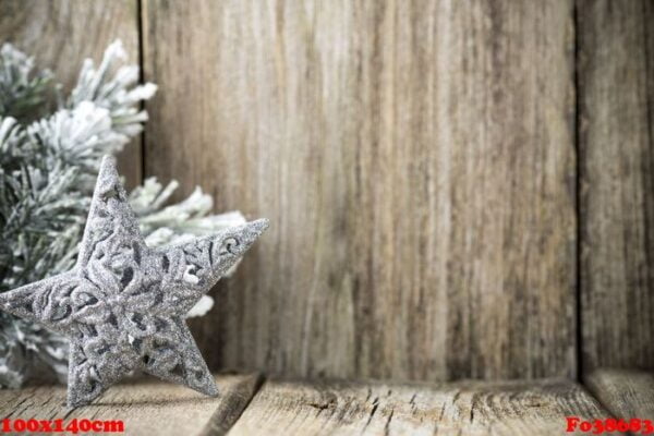 christmas decoration over wooden background.