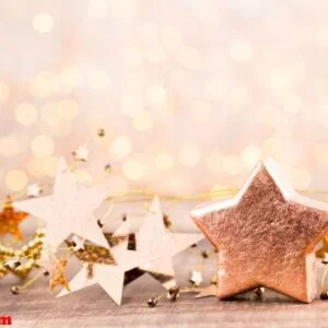 christmas greeting card wooden background.
