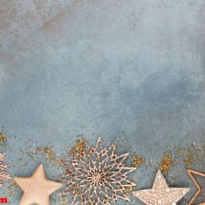 christmas star decoration. christmas star on blue background.