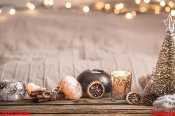 festive christmas cozy atmosphere with home decor