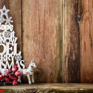 vintage christmas background with christmas decoration.