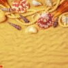 seashells on sand. sea summer vacation background