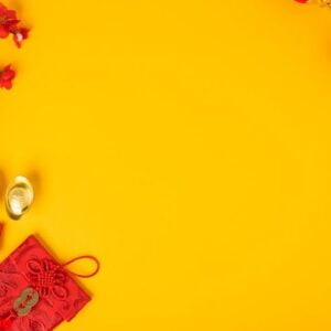 chinese new year festival concept, flat lay top view, happy chin