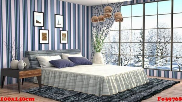 bedroom interior. 3d illustration