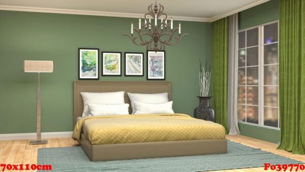 bedroom interior. 3d illustration