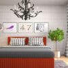 bedroom interior. 3d illustration