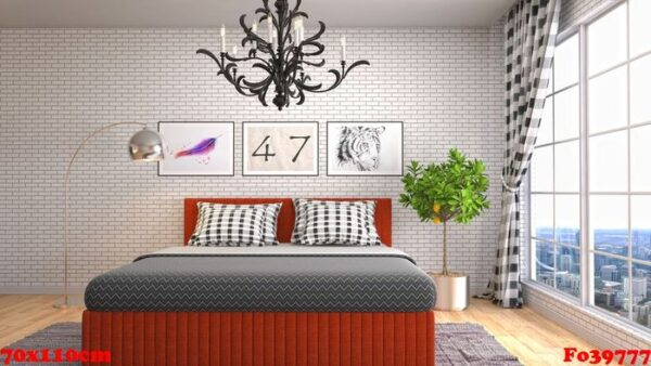 bedroom interior. 3d illustration