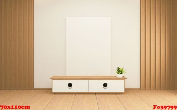 cabinet in japanese living room on white wall background,3d rend