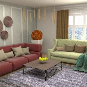 illustration of the living room interior