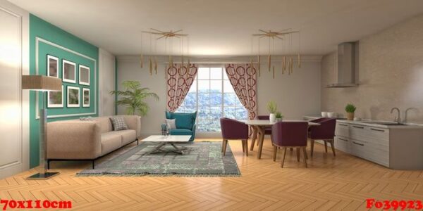 illustration of the living room interior