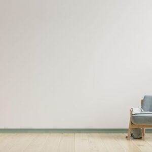 the interior has a armchair on empty white wall background.