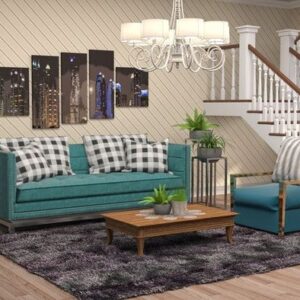 interior living room. 3d illustration