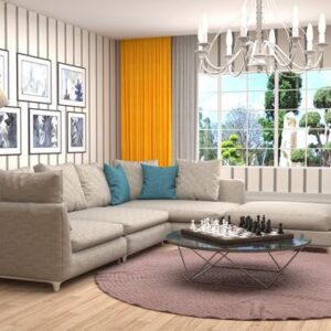 interior living room. 3d illustration