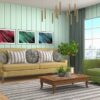 interior living room. 3d illustration