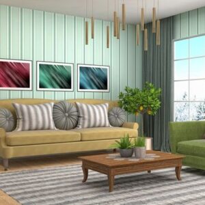 interior living room. 3d illustration