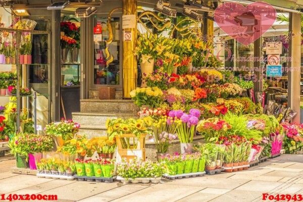 bouquets of colorful flowers, selective focus.