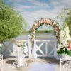 fresh flower decorations for wedding ceremony