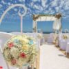 wedding decorations on rock nossa senhora armacao de pera.