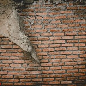 brick, block, orange and mortar wall as texture background