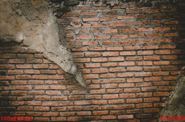 brick, block, orange and mortar wall as texture background