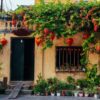 old house in hoi an ancient city . popular place in vietnam.picturesque traditional old yellow houses.