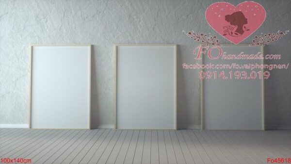 three vertical wooden frame poster on wooden floor with white wall. 3 frame mock up. 3d illustration