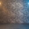 empty brick wall with spotlights. 3d rendering