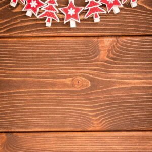 christmas ornament on wooden background