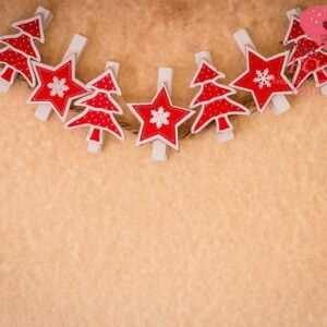 christmas ornament on wooden background