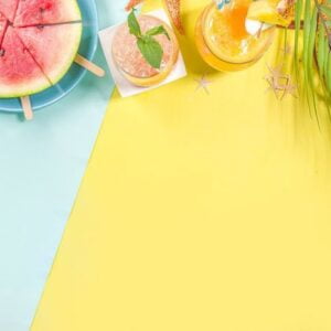 summer holiday bar and snack background