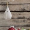 christmas decoration with hanging glass lamp