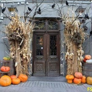 halloween,holiday,street,decor,in,moscow,city,,russia.,halloween,decoration