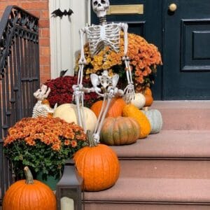 halloween,decorations,in,west,village,,manhattan,,nyc,,usa.