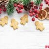 christmas gifts, gingerbread cookies, decorations with christmas