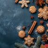 gingerbread snowflake cookies with cinnamon and star anise