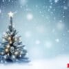 ai generative. christmas tree with snow decorated with garland l