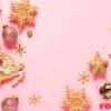 pink pastel festive background